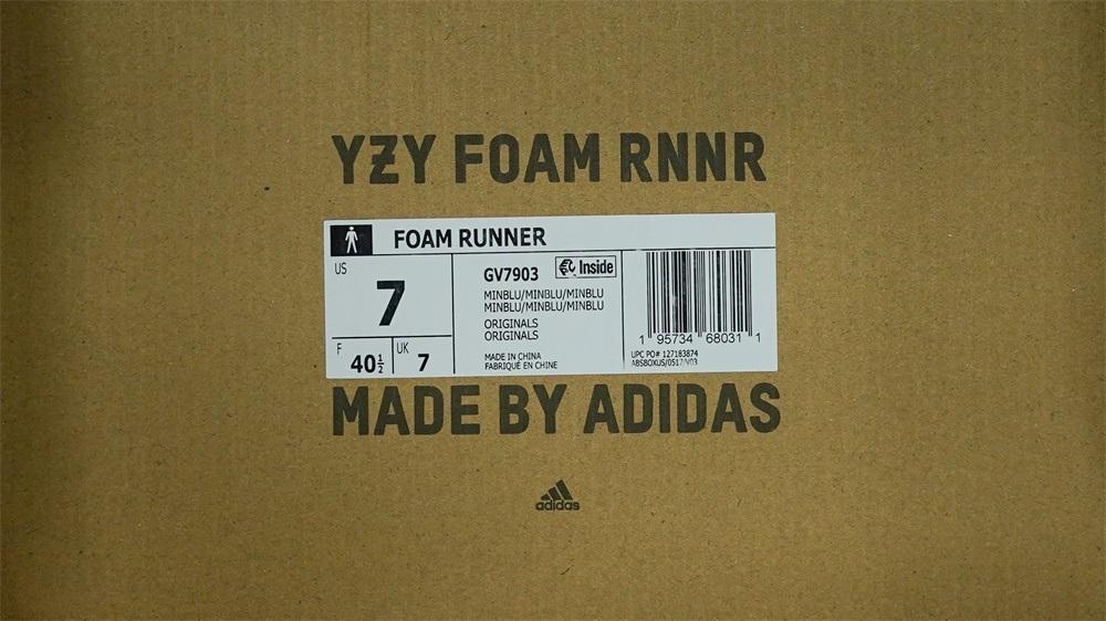 PK GOD adidas Yeezy Foam RNNR Mineral Blue RETAIL MATERIALS READY TO SHIP